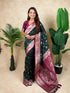 Bottle Green Banarasi Jaal Zari Woven Silk Banarasi Saree Banarasi Silk Saree Anant Tex Exports Pvt.Ltd..