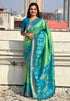 Pista Green Soft Silk Zari Woven Patola Saree Banarasi Saree Anant Tex Exports Pvt.Ltd..