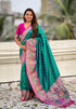 Green Pashmina Darbari Silk Zari Banarasi Saree Banarasi Saree Anant Tex Exports Pvt.Ltd..