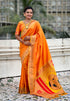 Yellow Zari Woven Mahalaxmi God Paithani Silk Saree Paithani Saree Anant Tex Exports Pvt.Ltd..