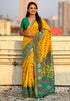 Yellow Soft Silk Zari Woven Patola Saree Banarasi Saree Anant Tex Exports Pvt.Ltd..
