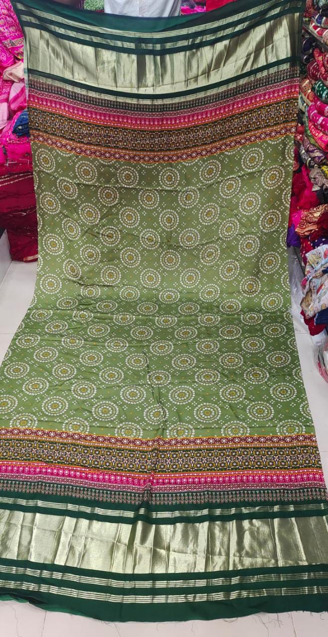 Designer Digital Print Gaji Modal Silk Duptta