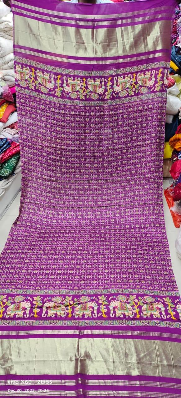 Designer Digital Print Gaji Modal Silk Duptta - Anant Exports
