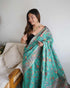 PARTY WEAR KASHMIRI PASMINA KACHI SILK SAREE - Anant Exports