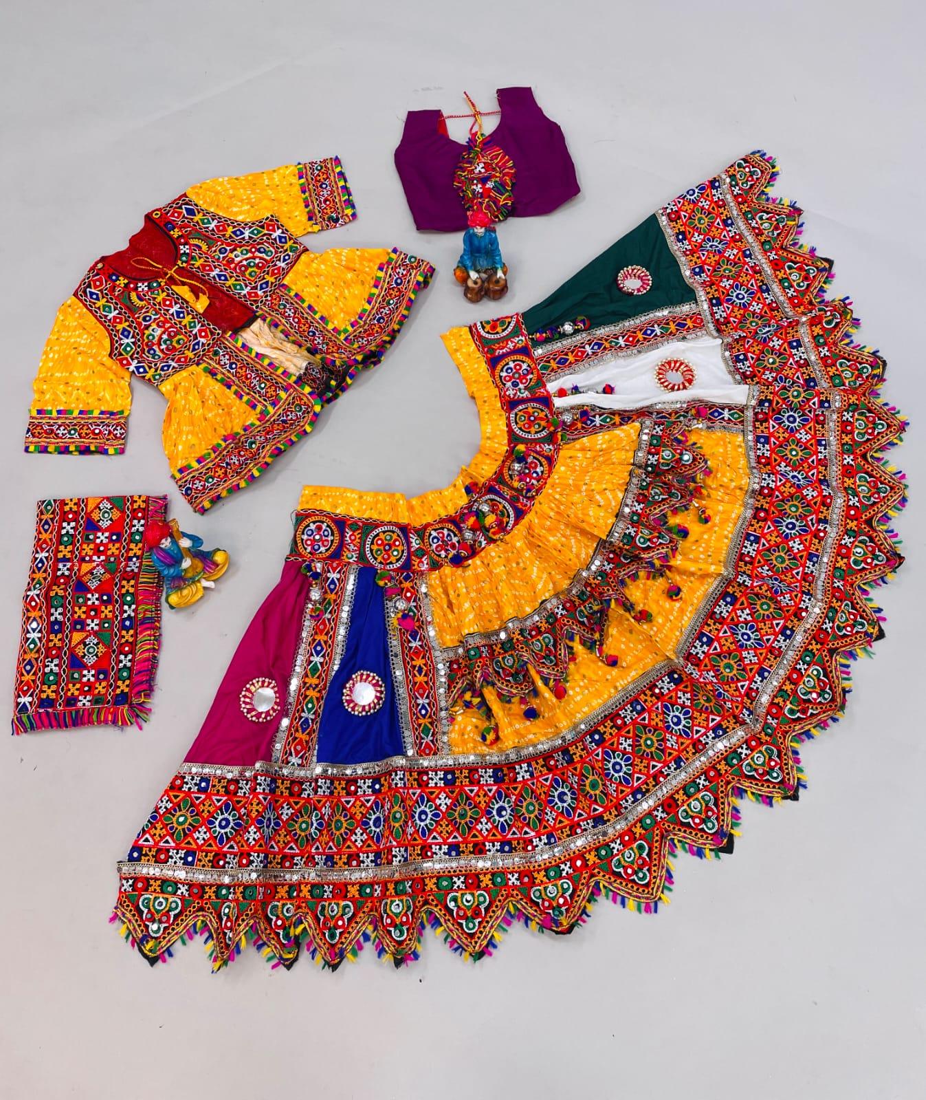 Kids Traditional Navratri Kedia Lehenga Choli - Anant Exports