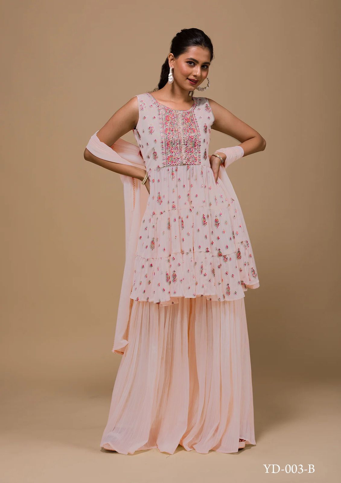 New Party Wear Readymade Begum 003 Sahara Suit Collection