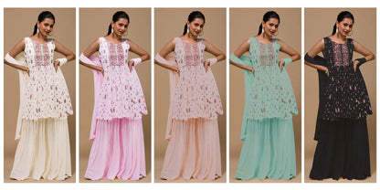 New Party Wear Readymade Begum 003 Sahara Suit Collection