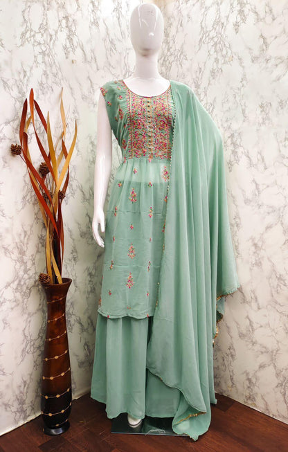 New Party Wear Readymade Begum 003 Sahara Suit Collection