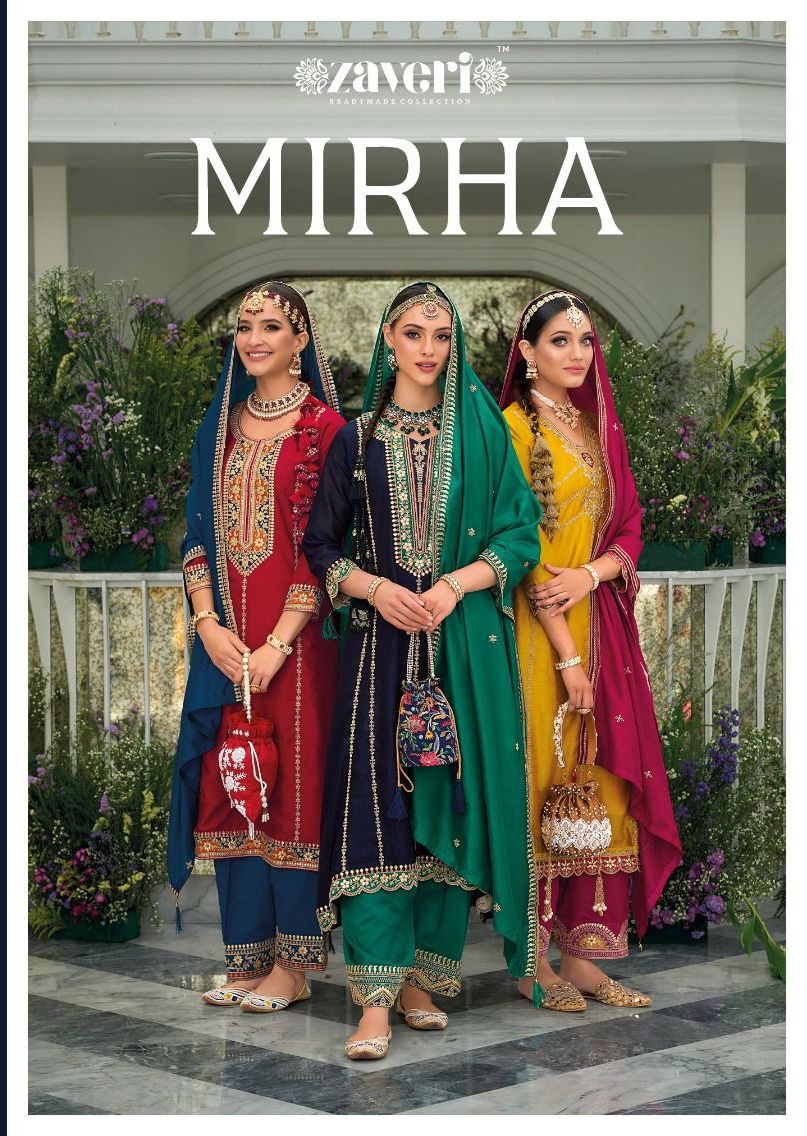 Mirha Zaveri 1227-1230 Series Latest Fancy Pakistani Readymade Salwar Kameez Dno.1227