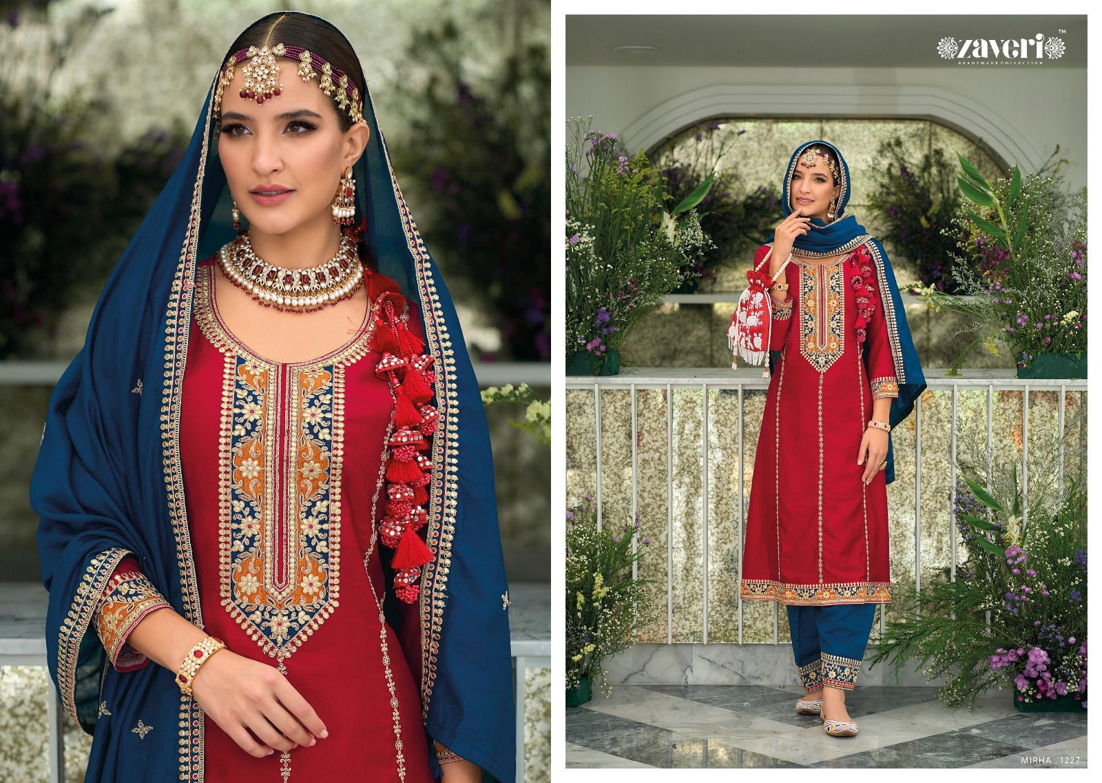 Mirha Zaveri 1227-1230 Series Latest Fancy Pakistani Readymade Salwar Kameez Dno.1227