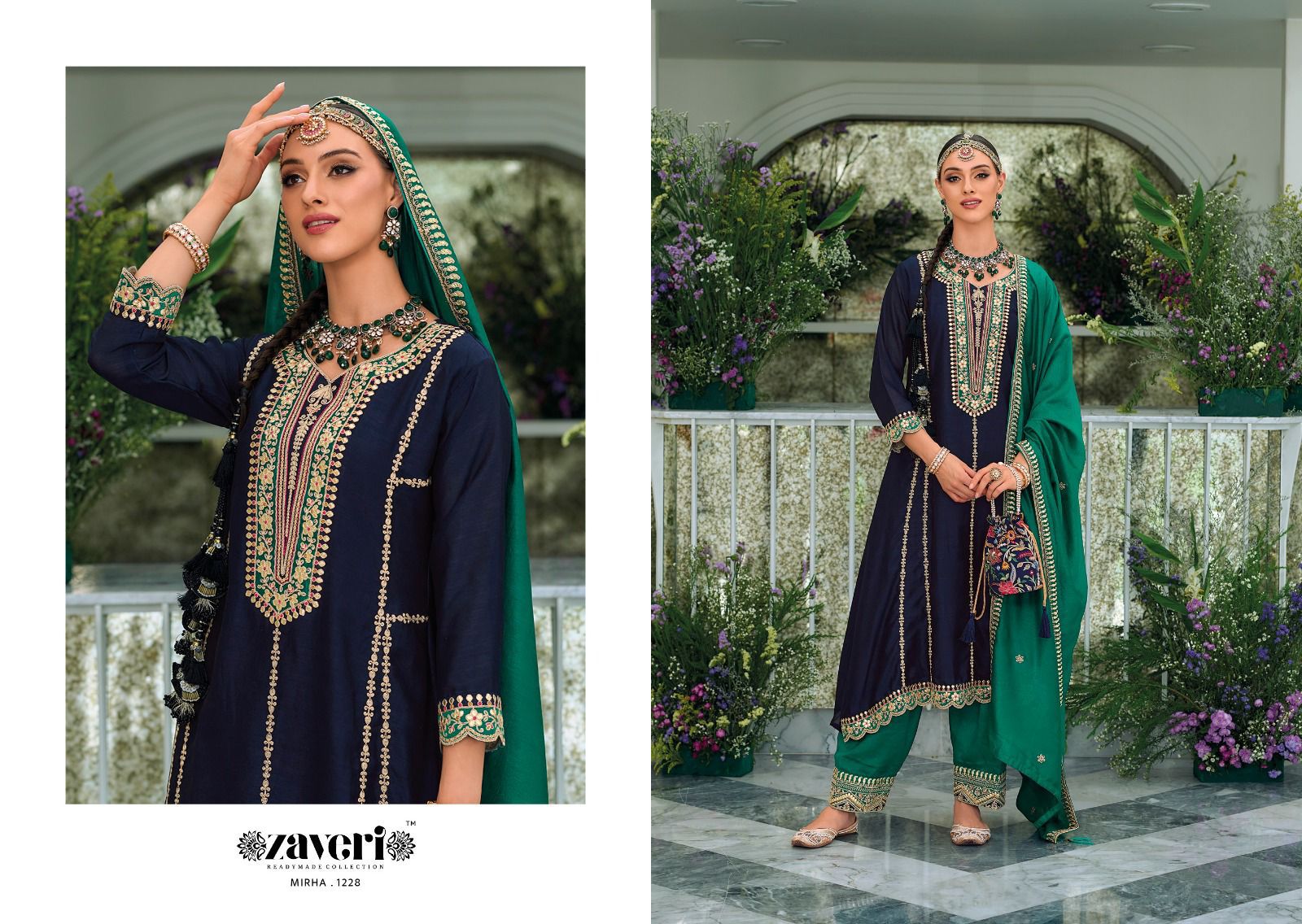 Mirha Zaveri 1227-1230 Series Latest Fancy Pakistani Readymade Salwar Kameez Dno.1228