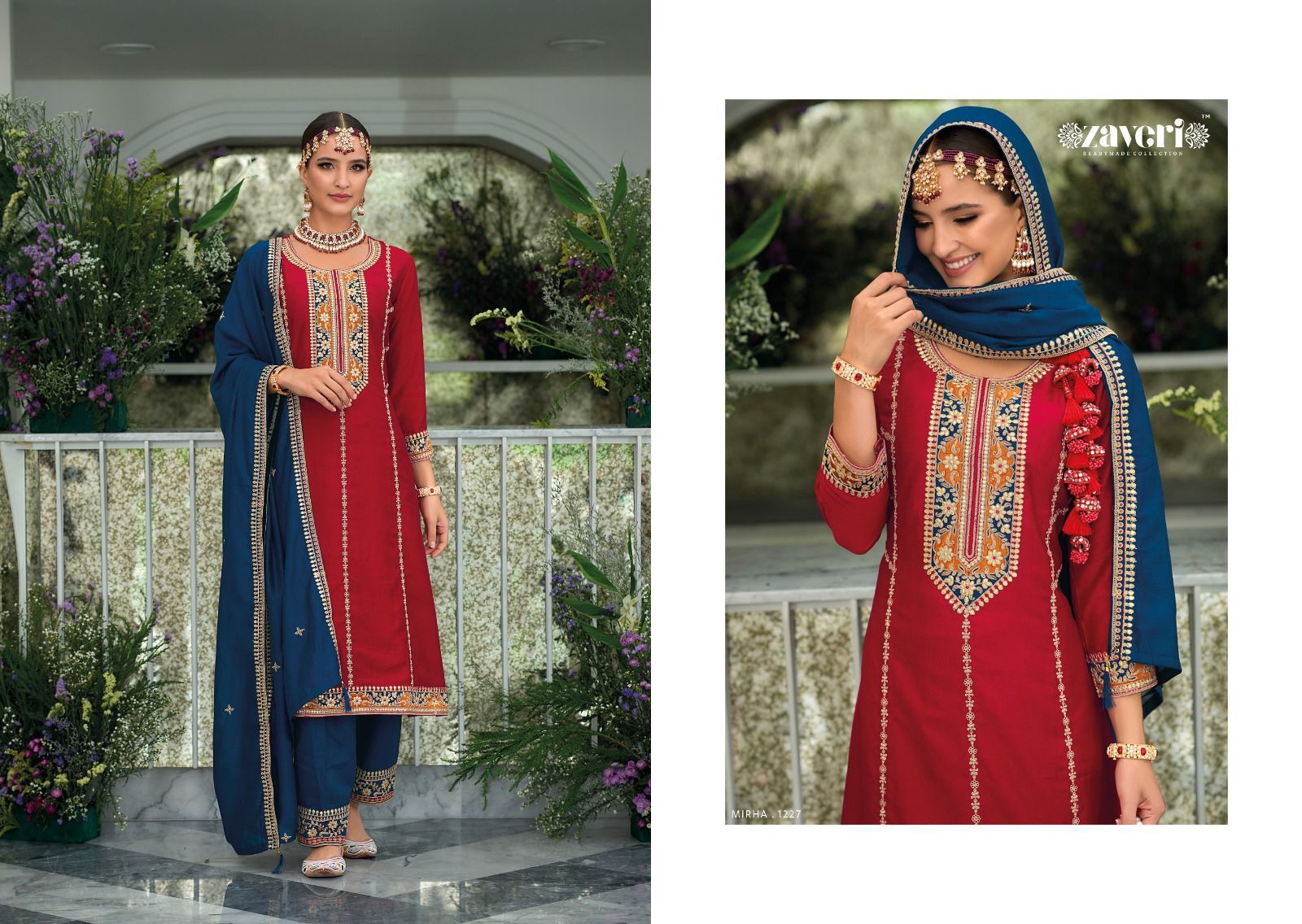Mirha Zaveri 1227-1230 Series Latest Fancy Pakistani Readymade Salwar Kameez Dno.1227