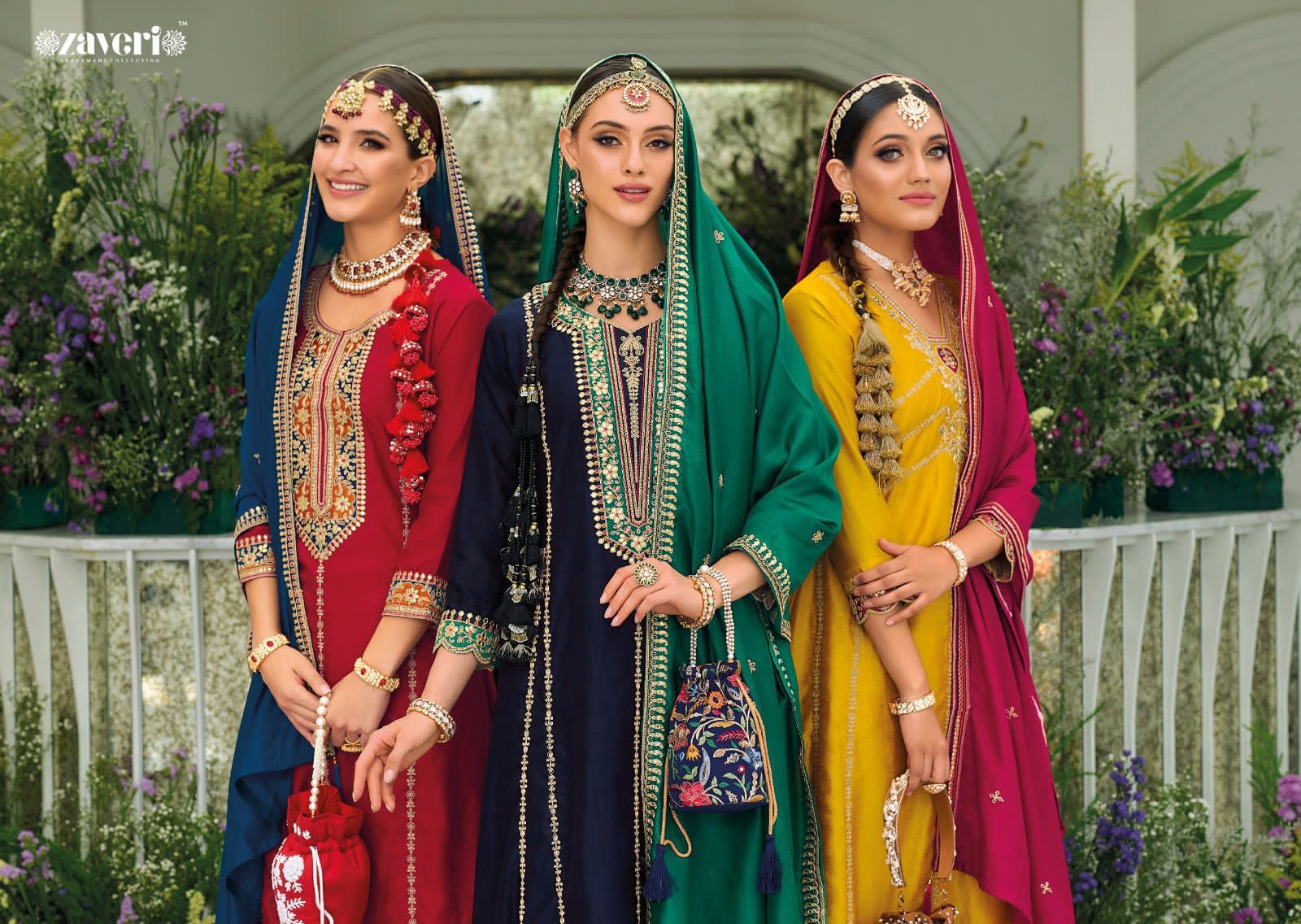 Mirha Zaveri 1227-1230 Series Latest Fancy Pakistani Readymade Salwar Kameez Dno.1227