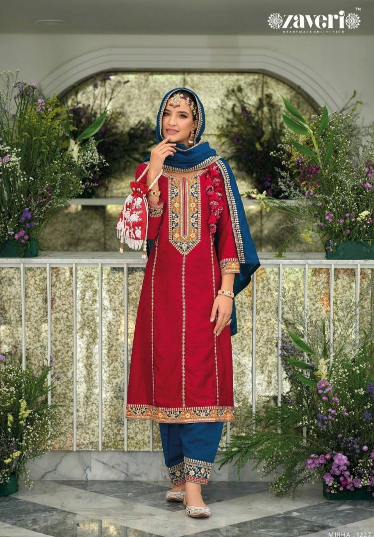 Mirha Zaveri 1227-1230 Series Latest Fancy Pakistani Readymade Salwar Kameez Dno.1227