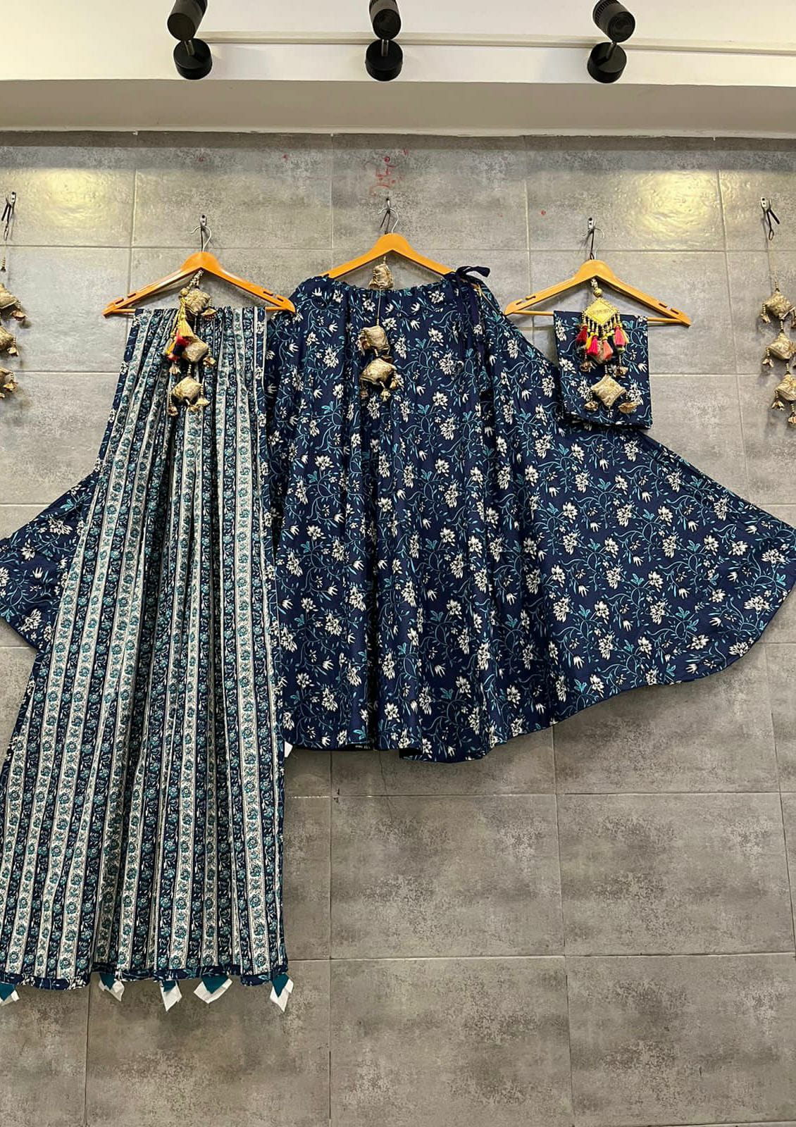 Designer Occasion Cotton Lehenga Choli