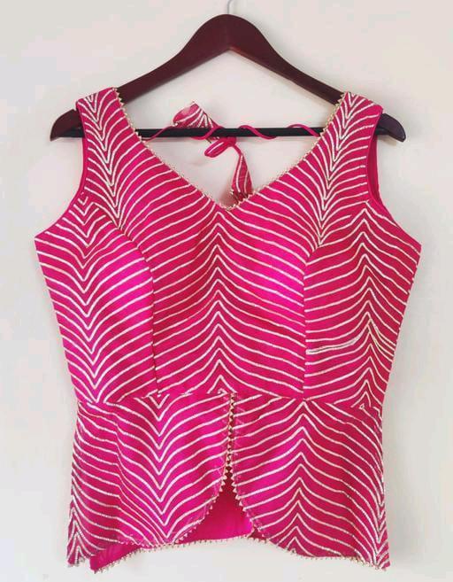Beautiful Designer Georgette Gottapatti Work Koti Blouse