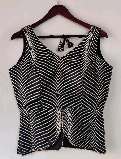 Beautiful Designer Georgette Gottapatti Work Koti Blouse