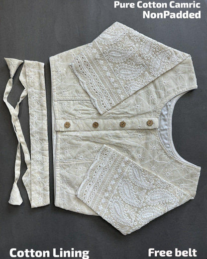 Beautiful Designer Pure Cotton Camric Hakoba Cotton Blouse