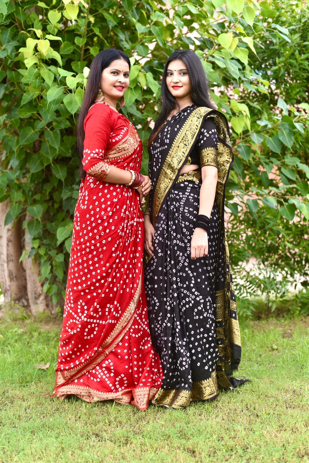 Beautiful Traditional Ambadal Bandhani Saree