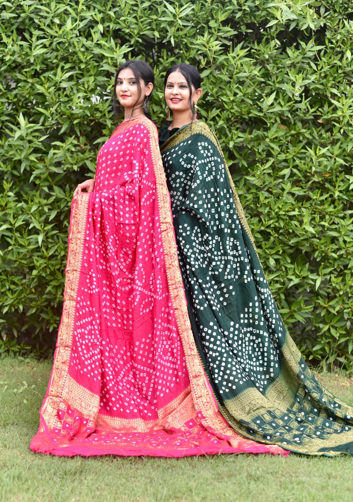 Beautiful Traditional Ambadal Bandhani Saree