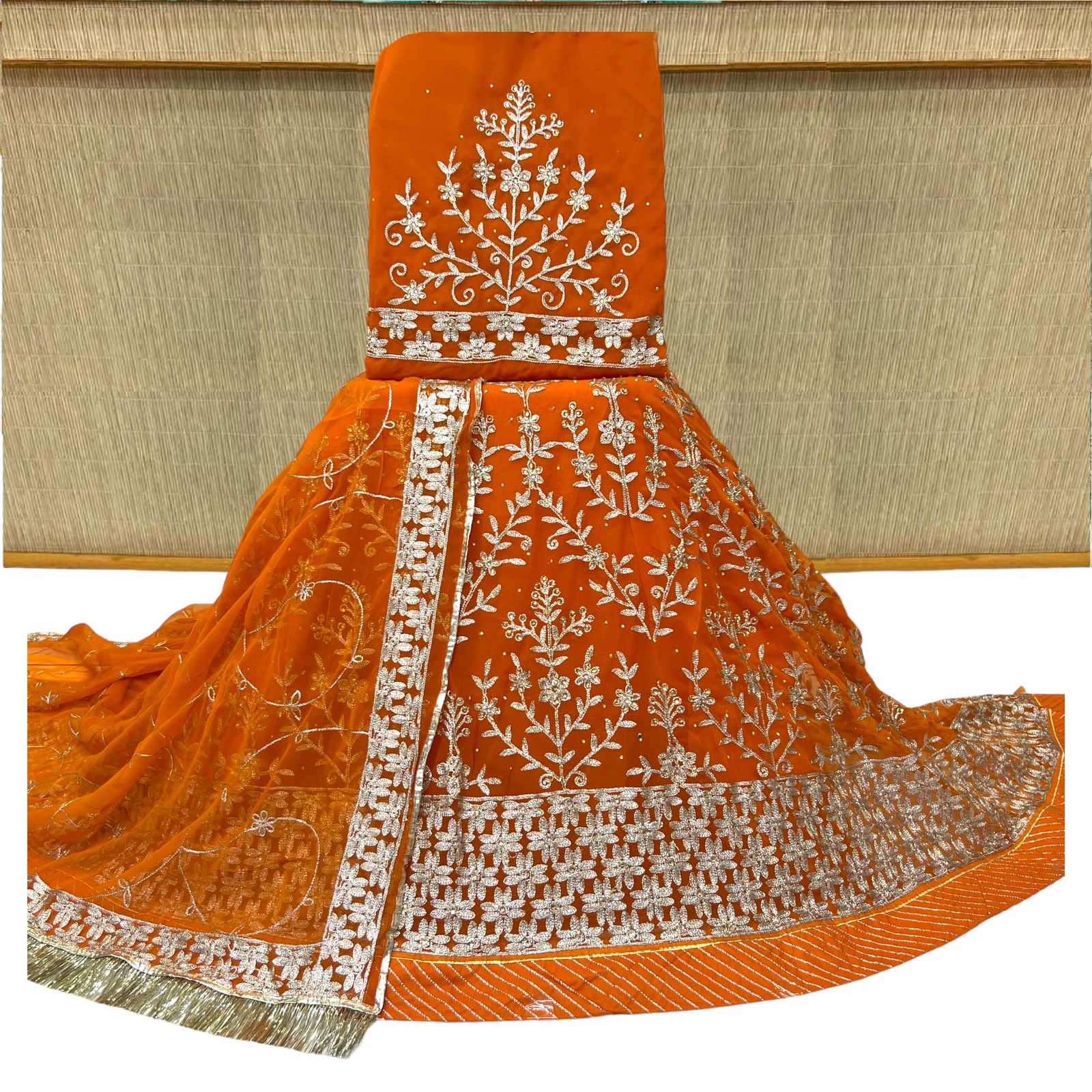 Beautiful Rajsthani Traditional Designer Georgette Rajputi Poshak