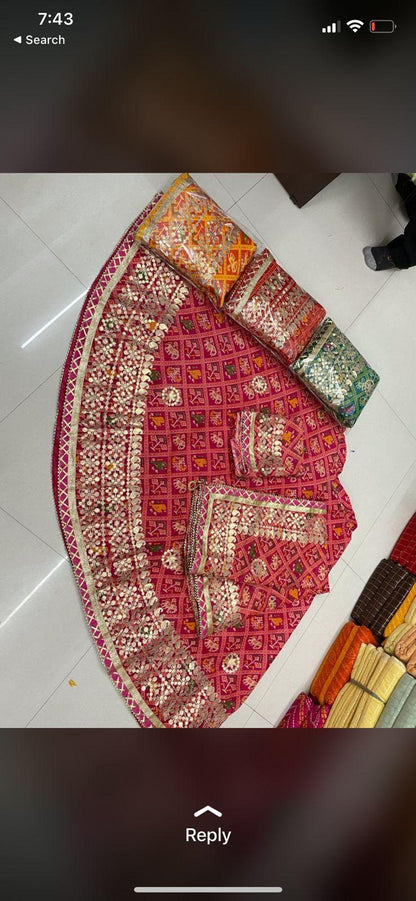Beautiful Rajsthani Traditional Designer Kotta Doriya Patola Print Lehengas Choli