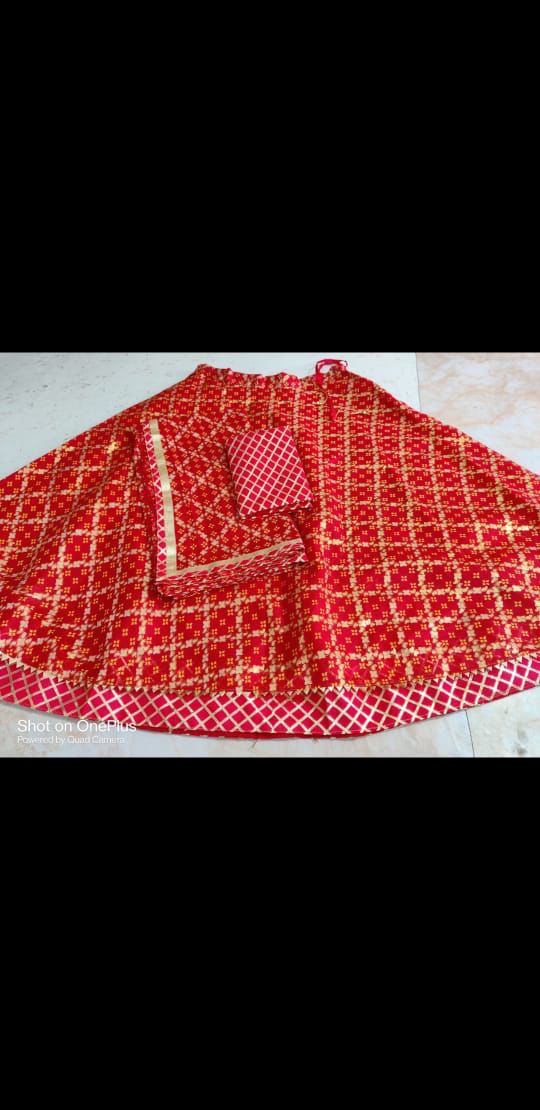 Beautiful Rajsthani Traditional kotta Doriya Lahriya Print Lehenga Choli