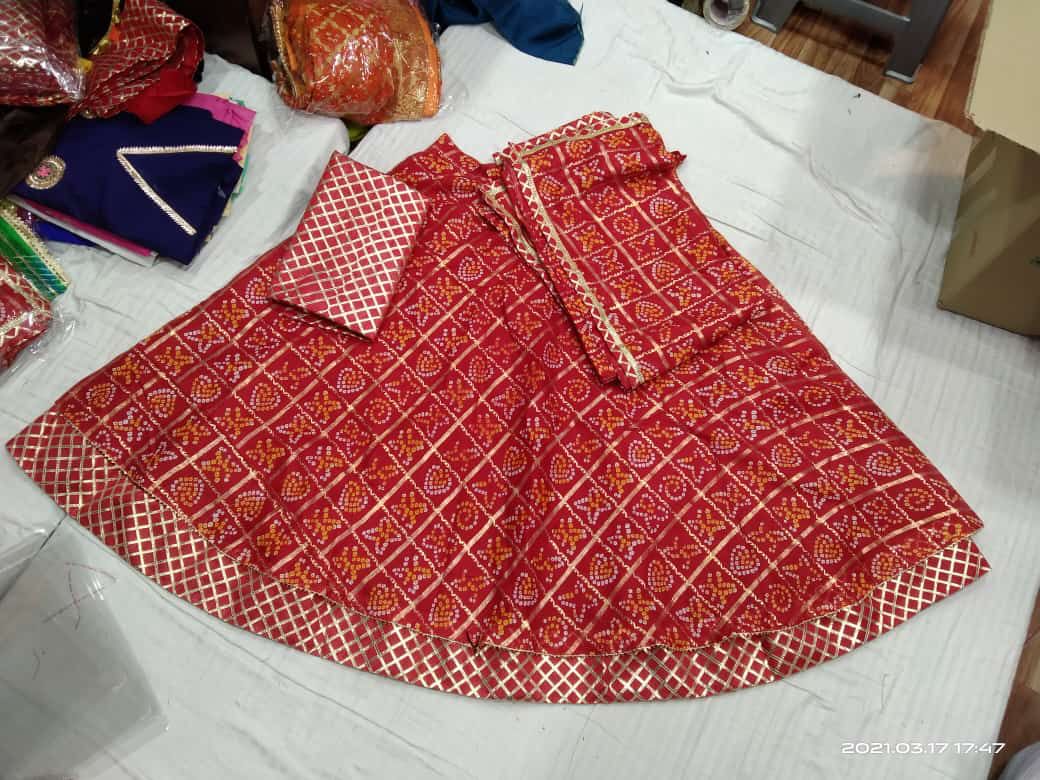 Beautiful Rajsthani Traditional kotta Doriya Lahriya Print Lehenga Choli