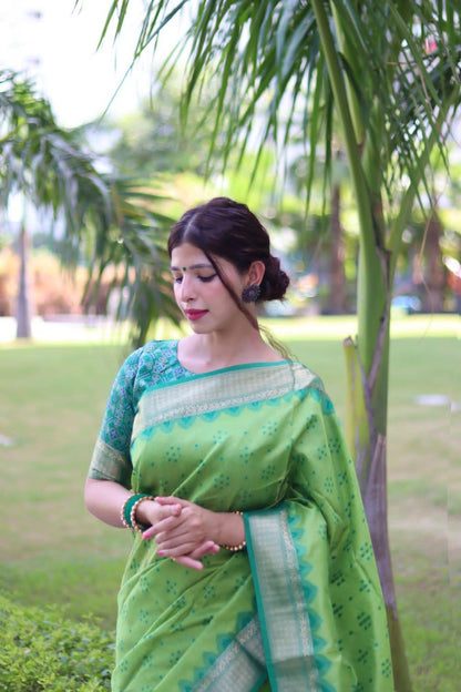 Beautiful Designer Soft Desi Tussar Weaving Saree