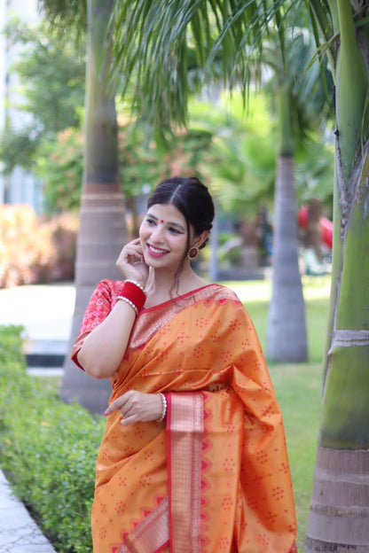 Beautiful Designer Soft Desi Tussar Weaving Saree