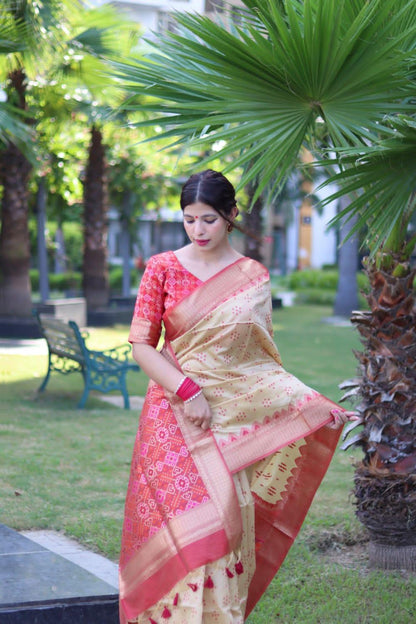Beautiful Designer Soft Desi Tussar Weaving Saree