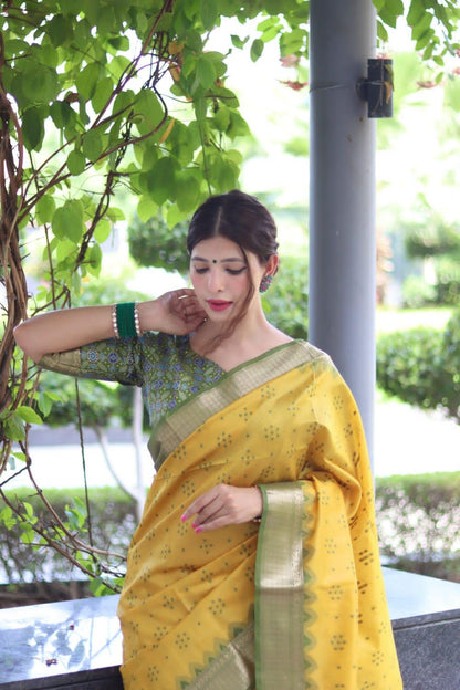 Beautiful Designer Soft Desi Tussar Weaving Saree