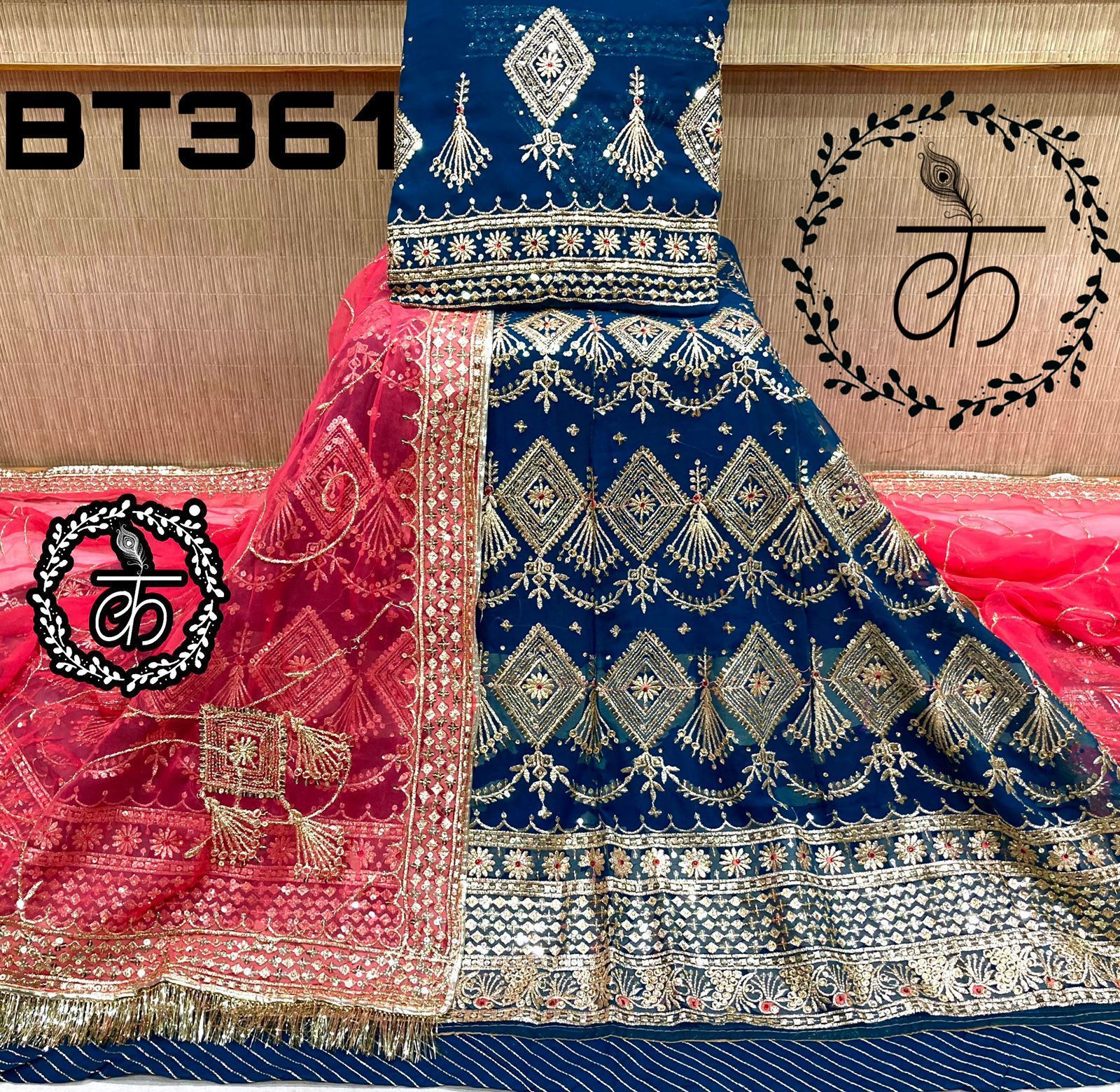 Beautiful Rajsthani Traditional Designer Georgette Rajputi Poshak