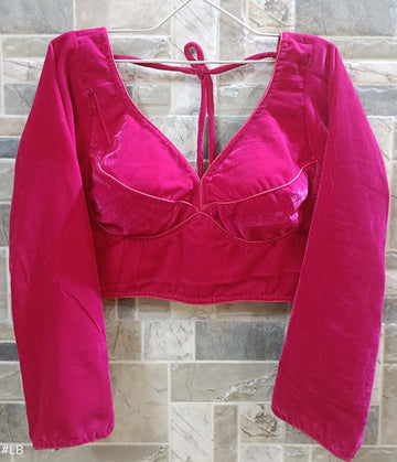 Beautiful Designer Sabyasachi Full Sleeve Velvet Blouse