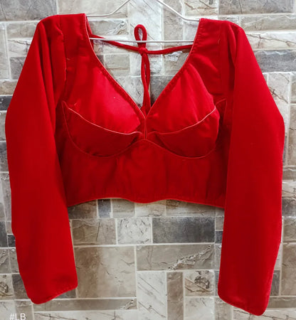 Beautiful Designer Sabyasachi Full Sleeve Velvet Blouse
