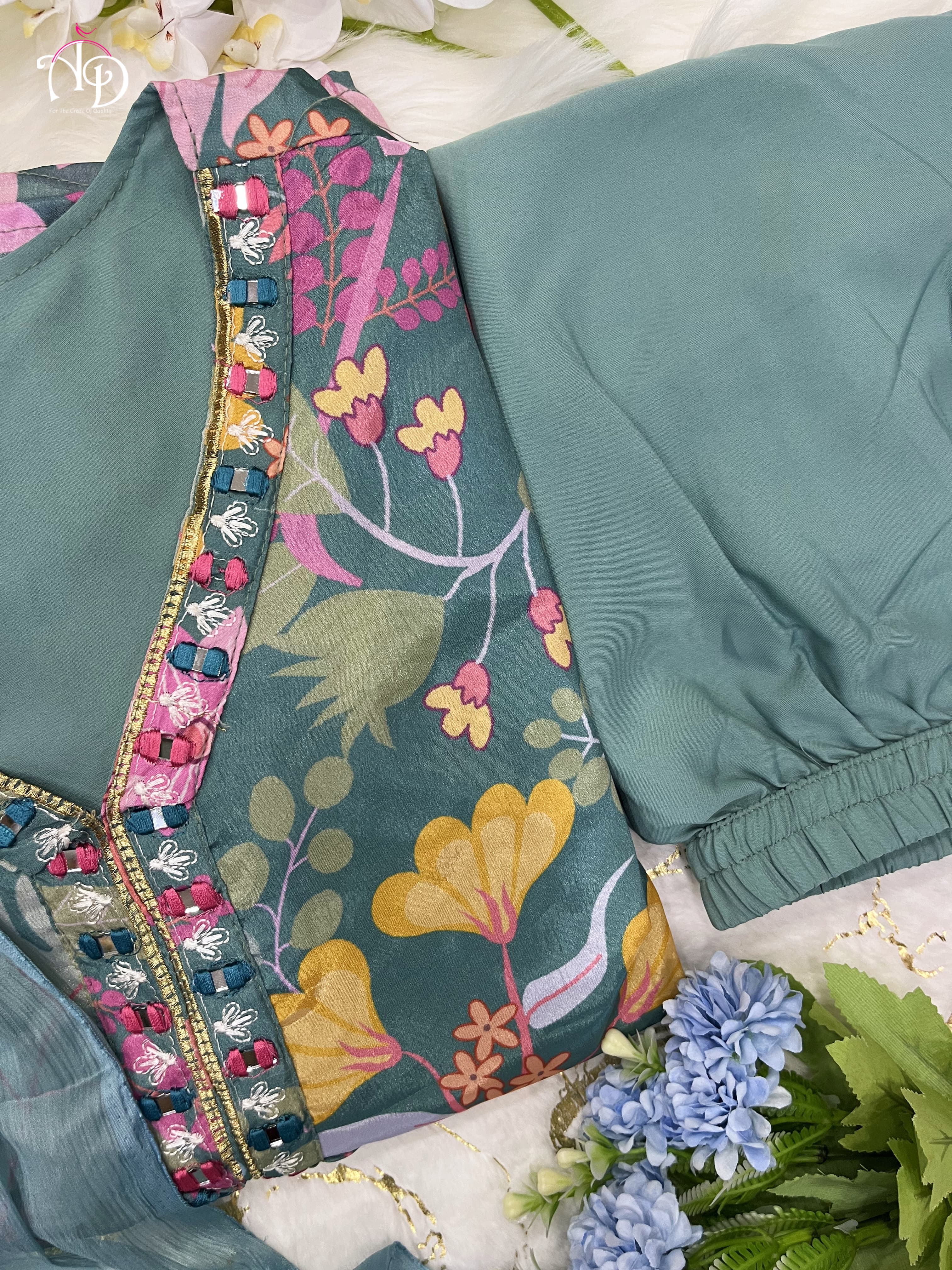 New Festival Floral Alia Cut Designer Suit