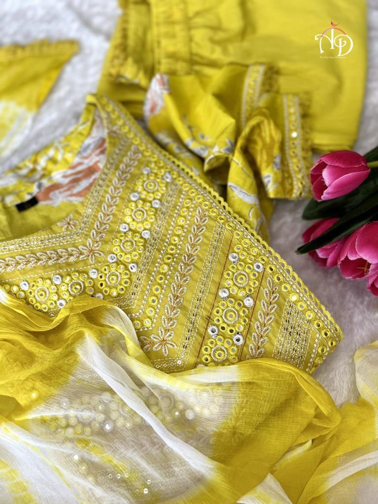 Beautiful Designer Nyra Cut Cotton Suit