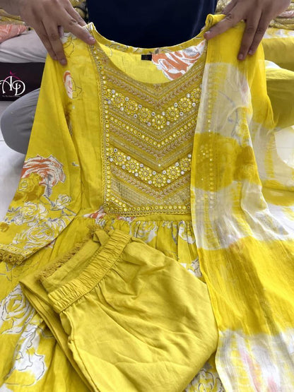 Beautiful Designer Nyra Cut Cotton Suit