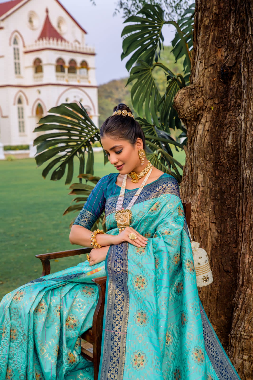 Beautiful Designer Banarasi Soft Silk Patola Saree