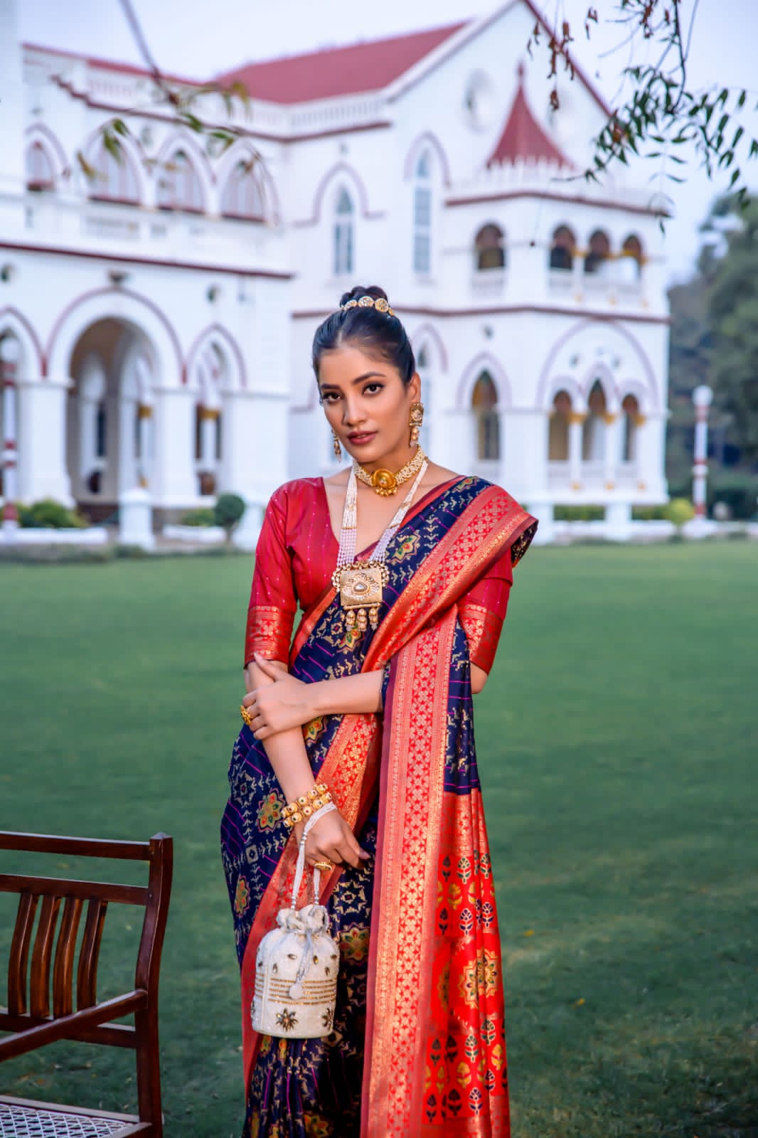 Beautiful Designer Banarasi Soft Silk Patola Saree