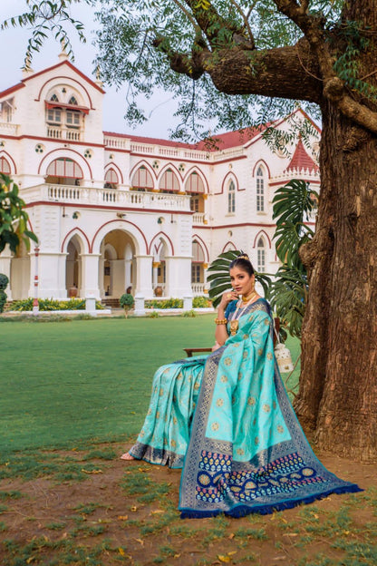 Beautiful Designer Banarasi Soft Silk Patola Saree
