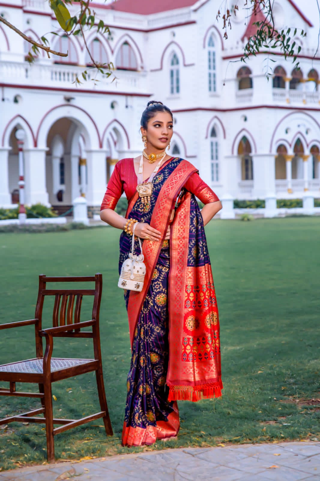 Beautiful Designer Banarasi Soft Silk Patola Saree