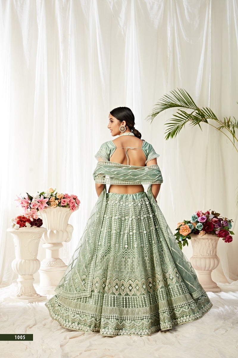 Designer Party Wear Look Heavy Lehenga Choli With Dupatta Agnilekha 1005