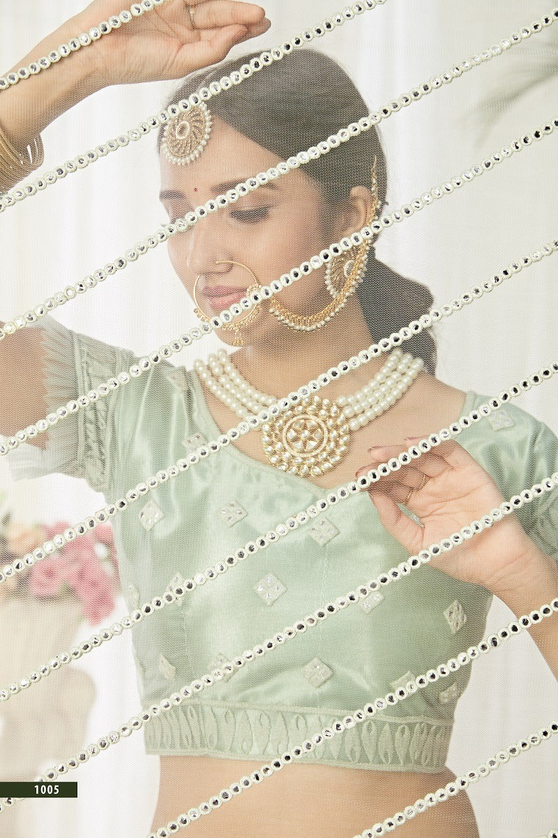 Designer Party Wear Look Heavy Lehenga Choli With Dupatta Agnilekha 1005