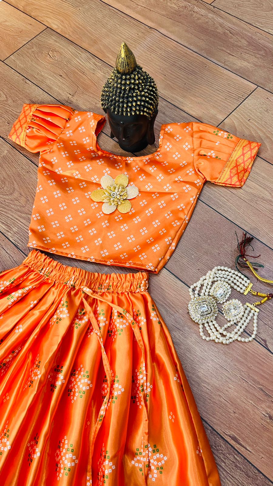 Trending Beautiful Satin Printed Lahenga Choli