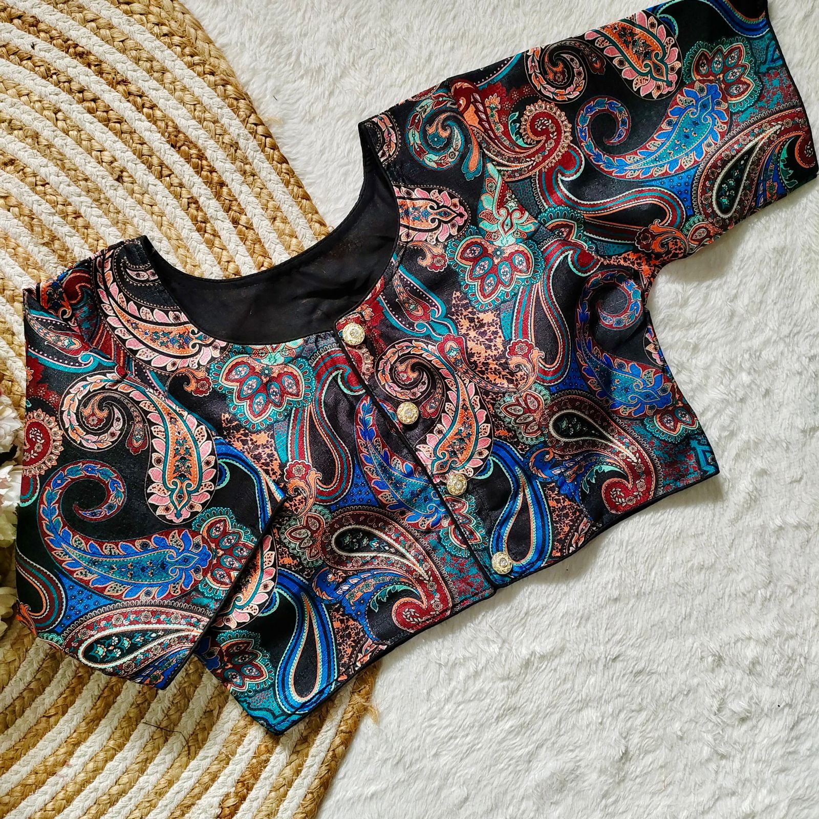 Beautiful Sabyasachi Style Decent Print Designer Blouse