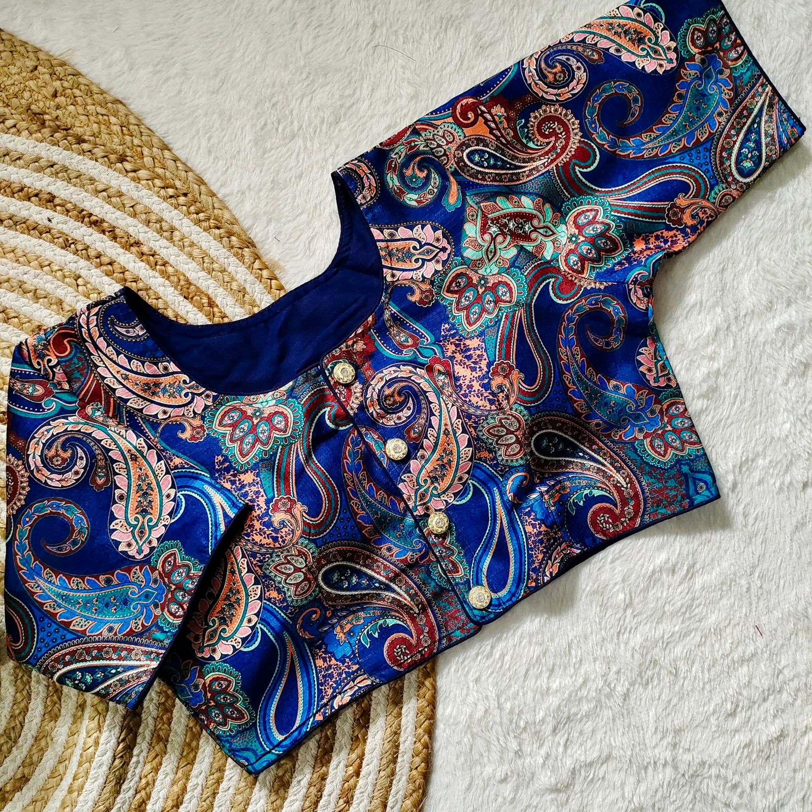 Beautiful Sabyasachi Style Decent Print Designer Blouse