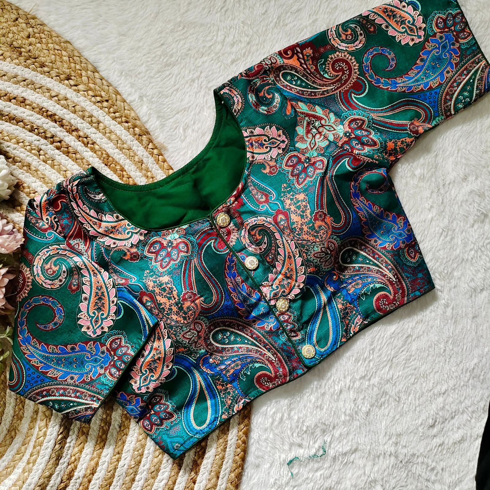 Beautiful Sabyasachi Style Decent Print Designer Blouse