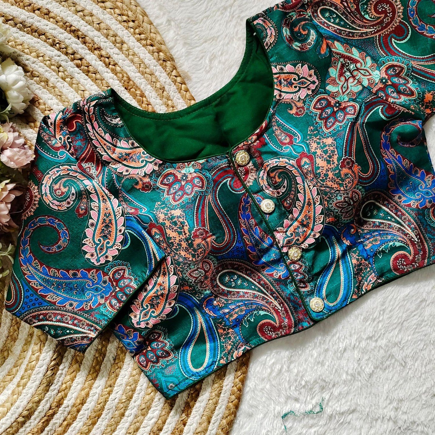 Beautiful Sabyasachi Style Decent Print Designer Blouse