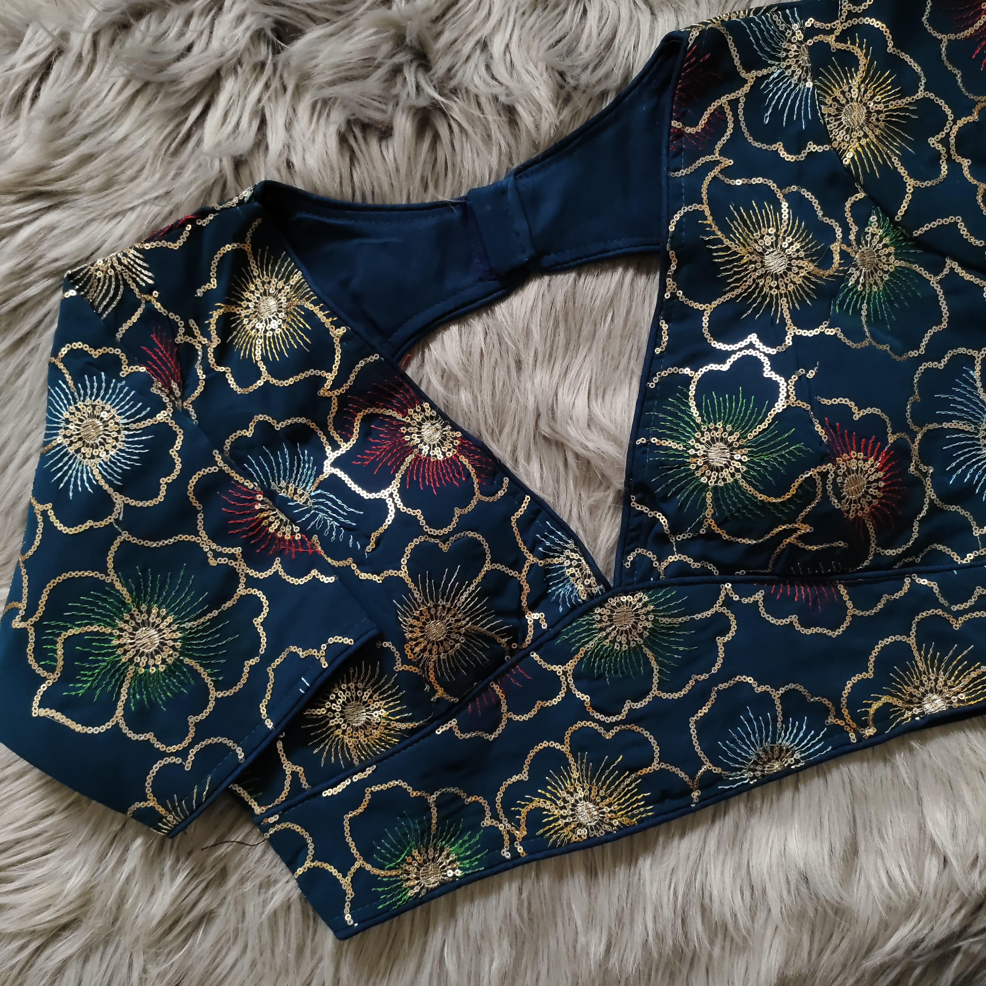 Beautiful wear Golden sequence Blouse